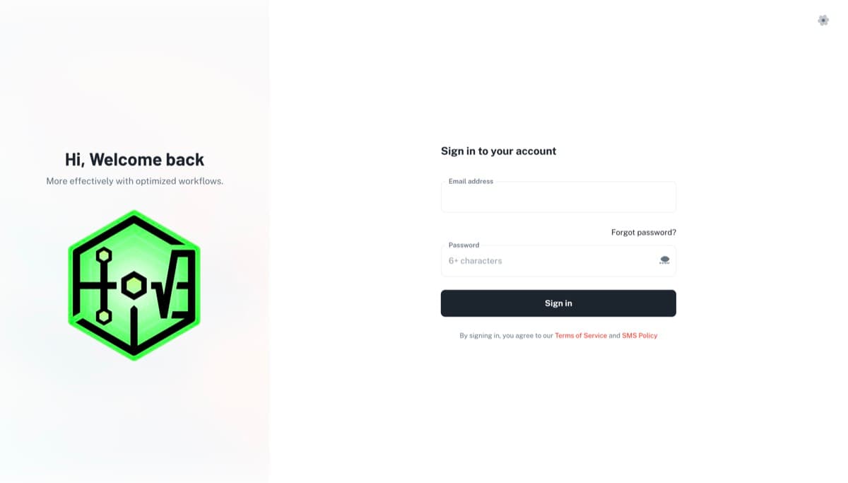 GMA platform login page